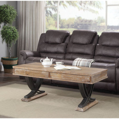 Table basse avec rangement demi-Anne