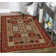 Tapis d'intérieur rouge / beige Weisgerber