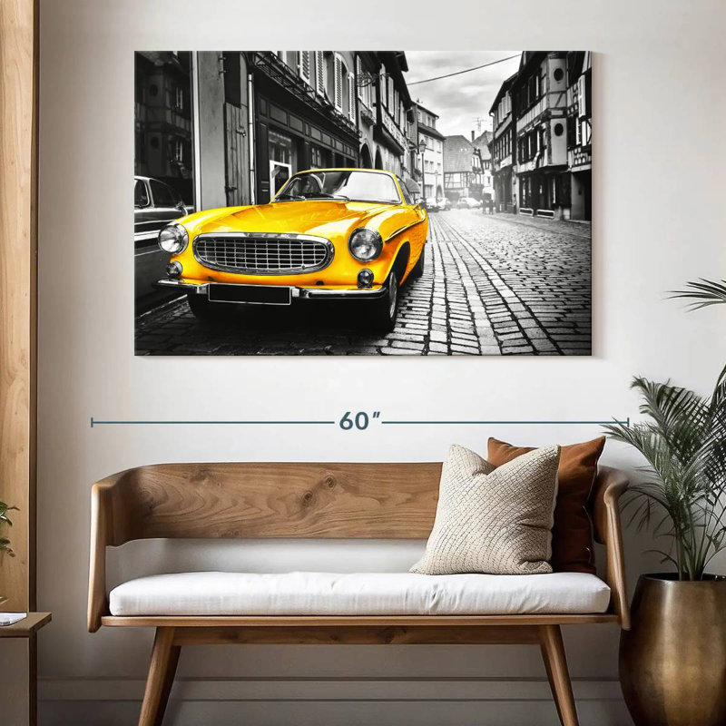Mehar Pop Retro Car, 34" H x 51" W