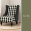 CLUB CHAIR, fauteuil club à haut dossier en tissu