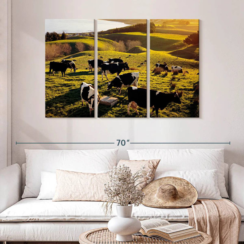 Brampt Hilltop Cows, 32" H x 50" W