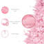 Arbre de Noël rose en pin et cachemire-679980940