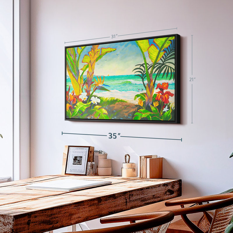 Beach " Time To Chill At The Beach Wall Art ", 21" H x 31" W