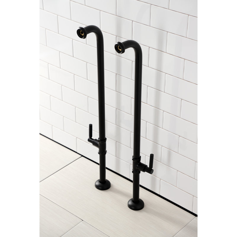 Kingston Brass Concord Freestanding Tub Supply Line, Matte Black