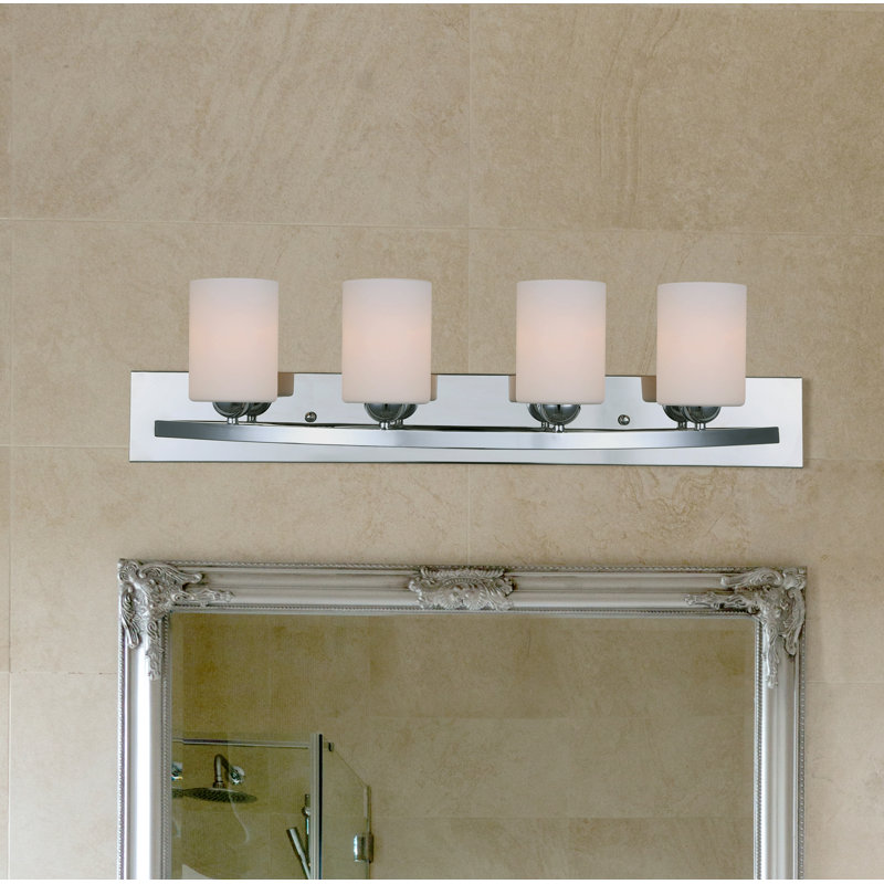 Luminaire à 4 lumières pour meuble-lavabo Custer, Chrome