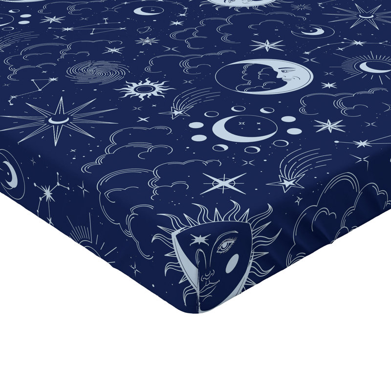 Drap-housse Ambesonne Space Esoterism Sun Moon, Drap-housse très grand californien