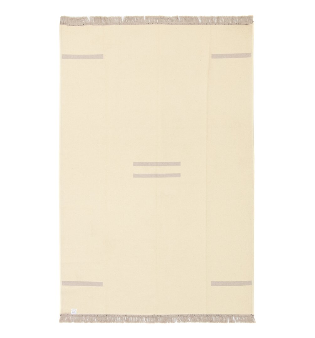 Teppich Devann aus Baumwolle in Beige