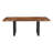 Solid Wood Top Metal Base Dining Table