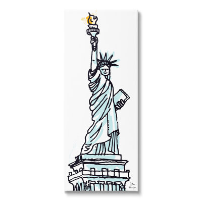 Statue de la Liberté, art mural sur toile par Peter Horjus