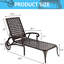 Chaise longue en aluminium coulé brun 1Pcs-967572570