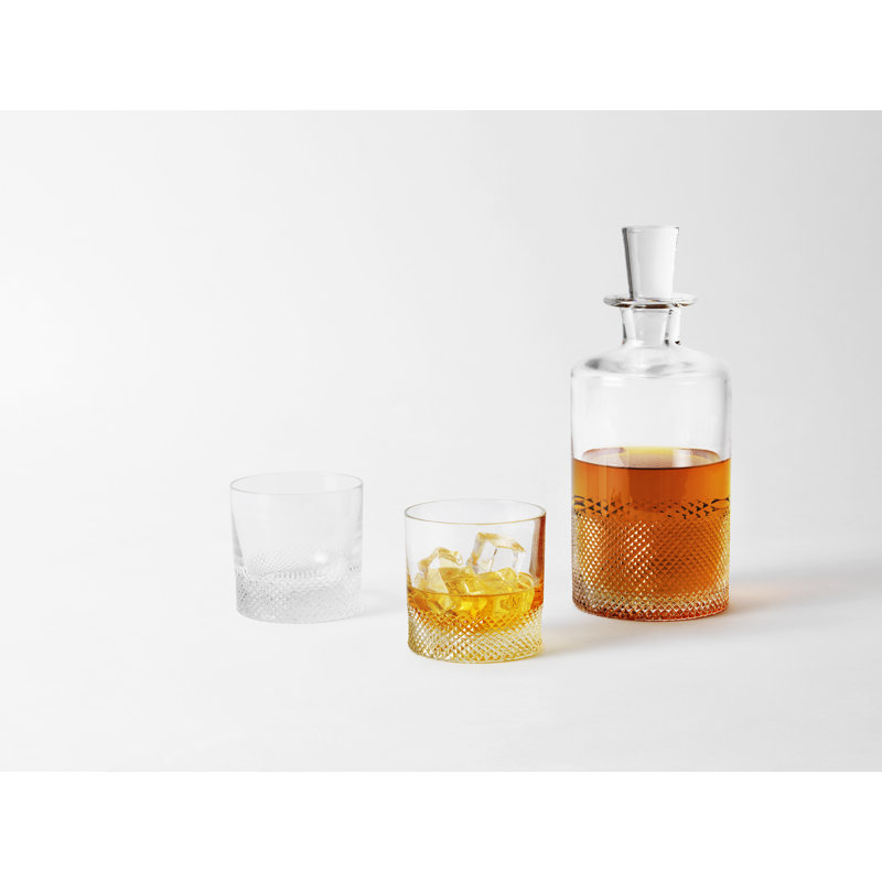 Diamond Handmade Crystal Drinking Glass, 8.5