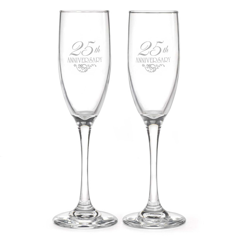 Flûte de verre 12 oz. 25e anniversaire Berkey