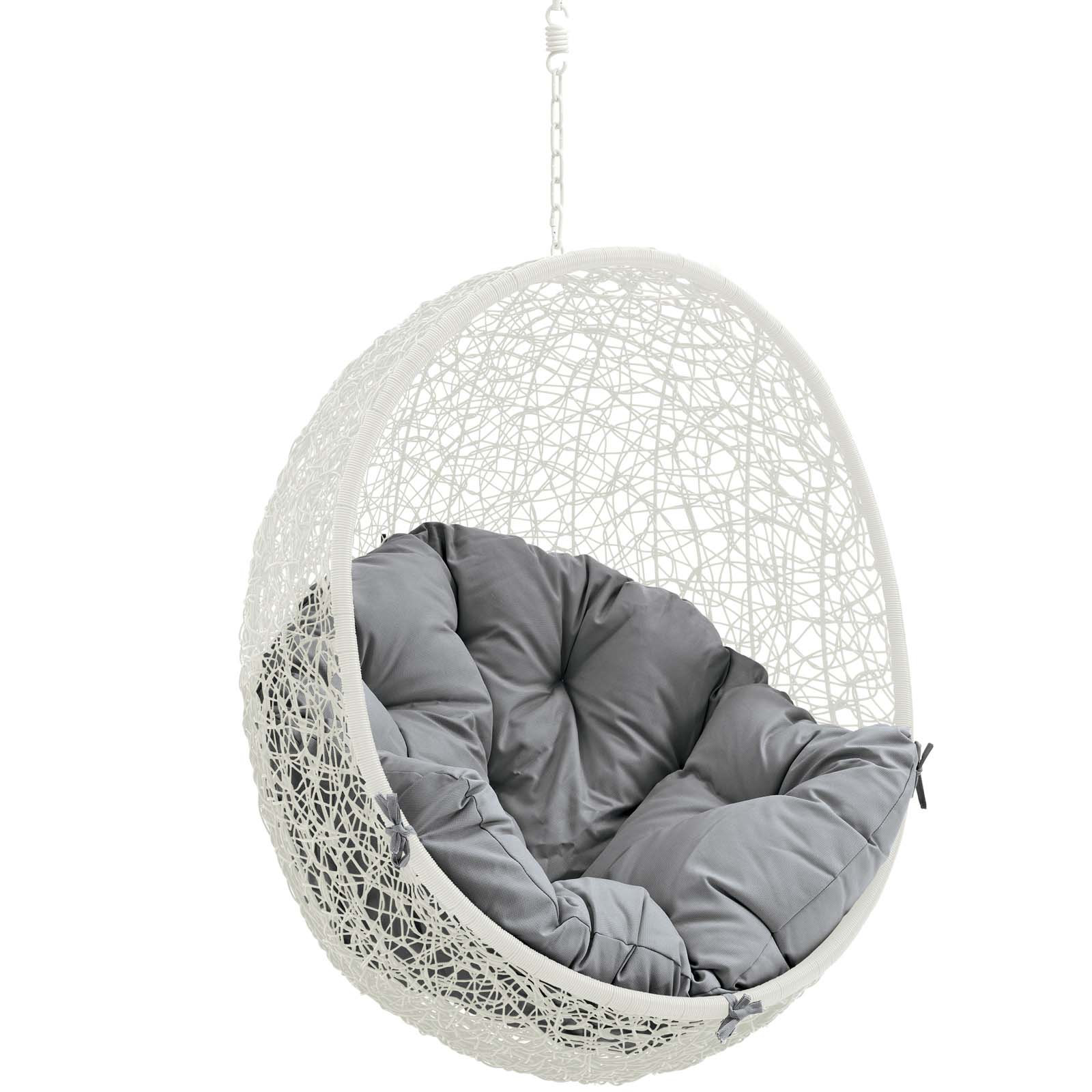 Modway Hide Swing Chair, White/Gray