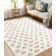 Vintage Blossom Print Machine Washable Area Rug