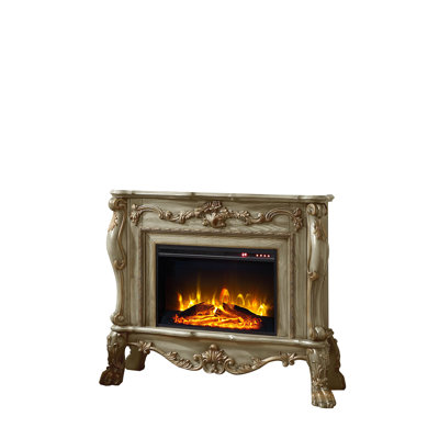 Gold Patina Finish Fireplace