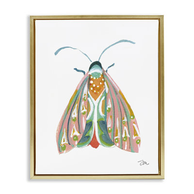  «Delicate Insect on White Floater», impression sur toile encadrée par Jessica Mingo