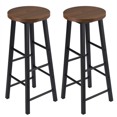 Haydenville Upholstered Counter Stool with Metal Frame