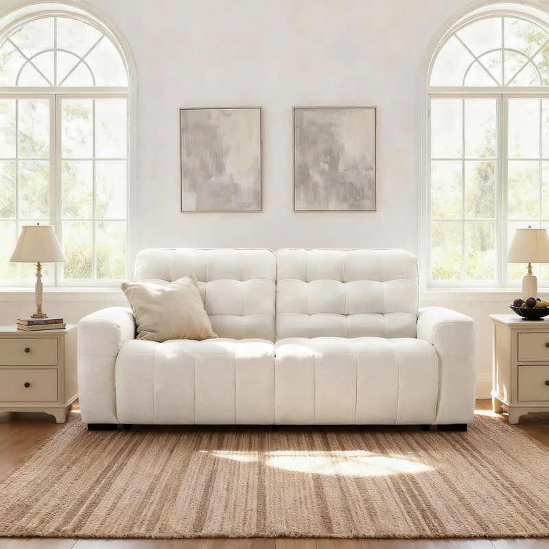 85.8'' Chenille Upholstered Power Reclining Sofa