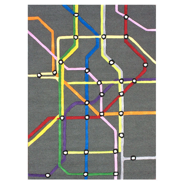 KinderLOOM Subway Area Rug