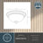 Humayraa Glass LED Flush Mount