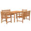 Blauser 4 - Person Patio Dining Set with Rectangular Table