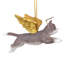 Feline Grey Tabby Cat Angel Holiday Ornament