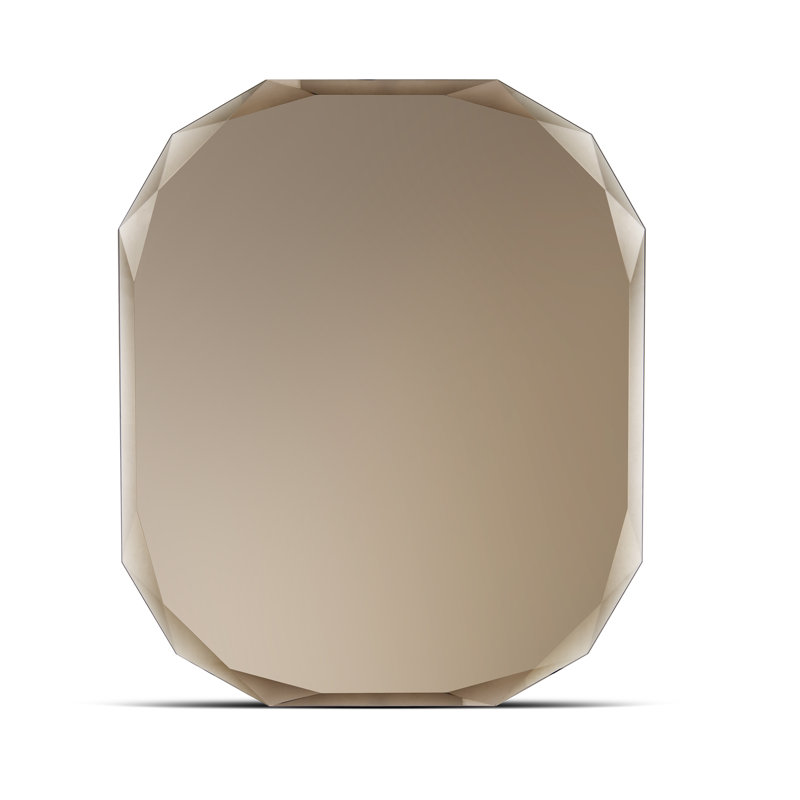 Glass Wall Mirror, Bronze