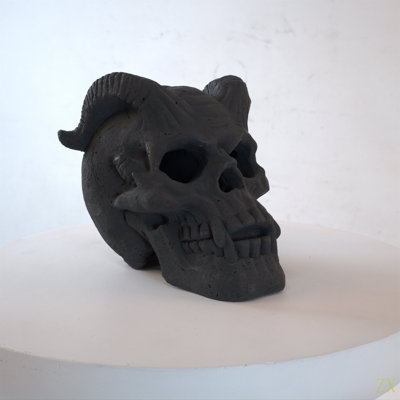 Refractory Materials Fireproof Imitated Human Fire Pit Skulls Gas Log For NG, LP Wood Fireplace, Firepit, Campfire, Halloween Decor, BBQ
