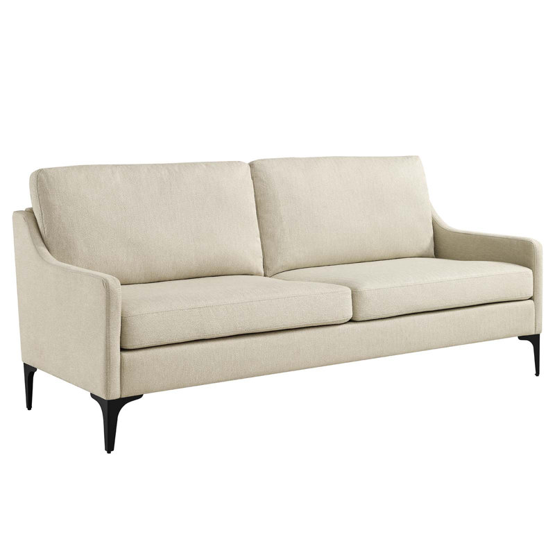 Canapé Modway Corland, 100 % lin beige