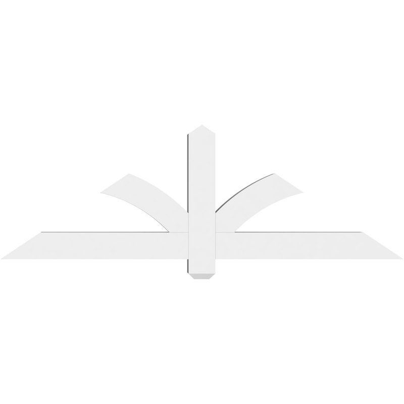 Support pour pignon en PVC Redmond, H 20 po x l 60 po (pas: 8/12), P 4 po x F 4 po
