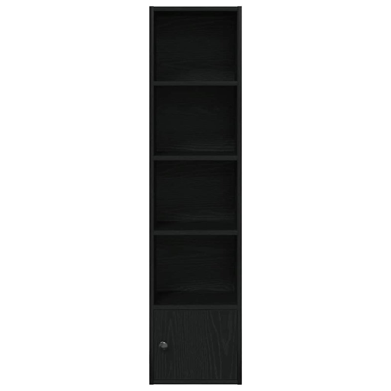 Conary 31cm W Bookcase, (5 Shelves) 127cmH x 31cmW x 24cmD, Black Oak