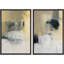 Art mural abstrait, ensemble de 2 reproductions d'art encadrées sur toile-118759435-118759437