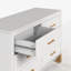 Commode double 6 tiroirs en bois robuste-1866298862