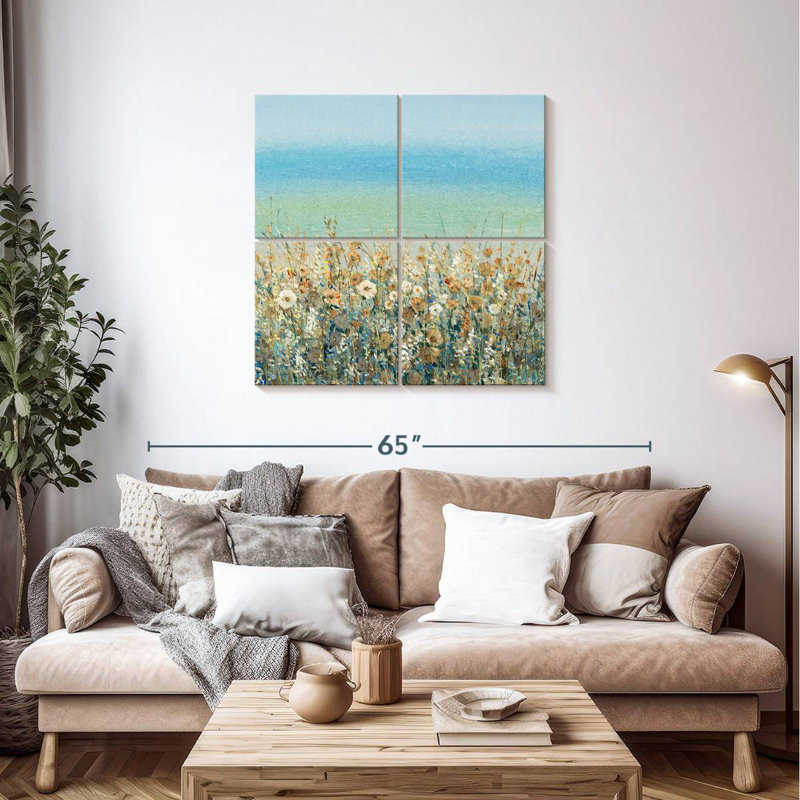 Alvord Shoreline Flowers II, 38" H x 38" W