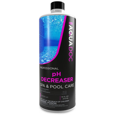 MAV AquaDoc pH Decreaser - pH Down for Hot Tub Spa - Réducteur de pH liquide 16 oz.