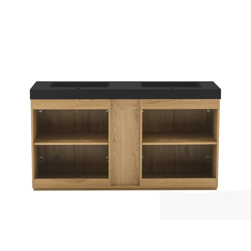 Meuble-lavabo autoportant Knotty Oak