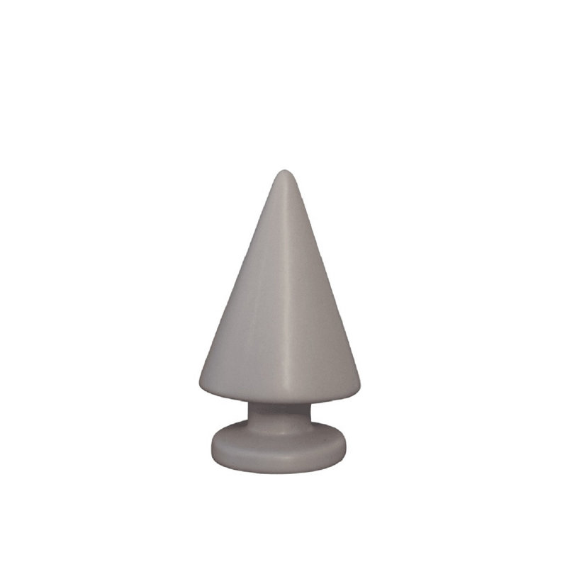 Arbre de Noël en céramique taupe, H 4,72 po x l 2,76 po x P 2,76 po, gris