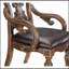Ensemble de fauteuils de salle à manger traditionnels 2 pièces