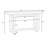 Contemporary Console Table With Wood Top-655225358