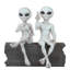 Ensemble de 2 statues de jardin Anketell-719820451