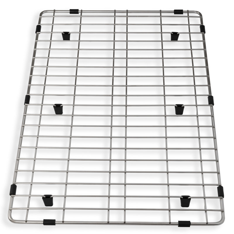 ZLINE 45" Garmisch Undermount Single Bowl Fingerprint Resistant Stainless Steel Kitchen Sink with Bottom Grid and Accessories