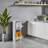 10 Gallon Modern Trash Can with Recycling Bin Combo Dual Compartment Indoor Composting Bin - Grey