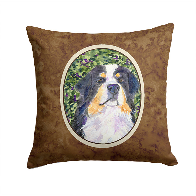 Coussin intérieur/extérieur brun chien