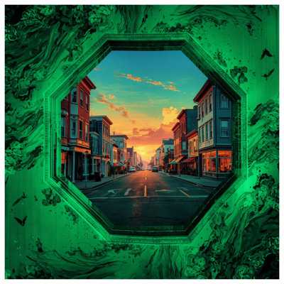 Sunset Urban Street Canvas Gallery Wrap in Many Sizes