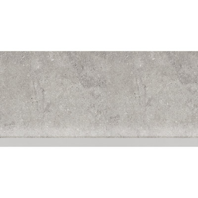 Sensory Details 6" X 12" Porcelain Concrete Look Cove Base Tile Trim