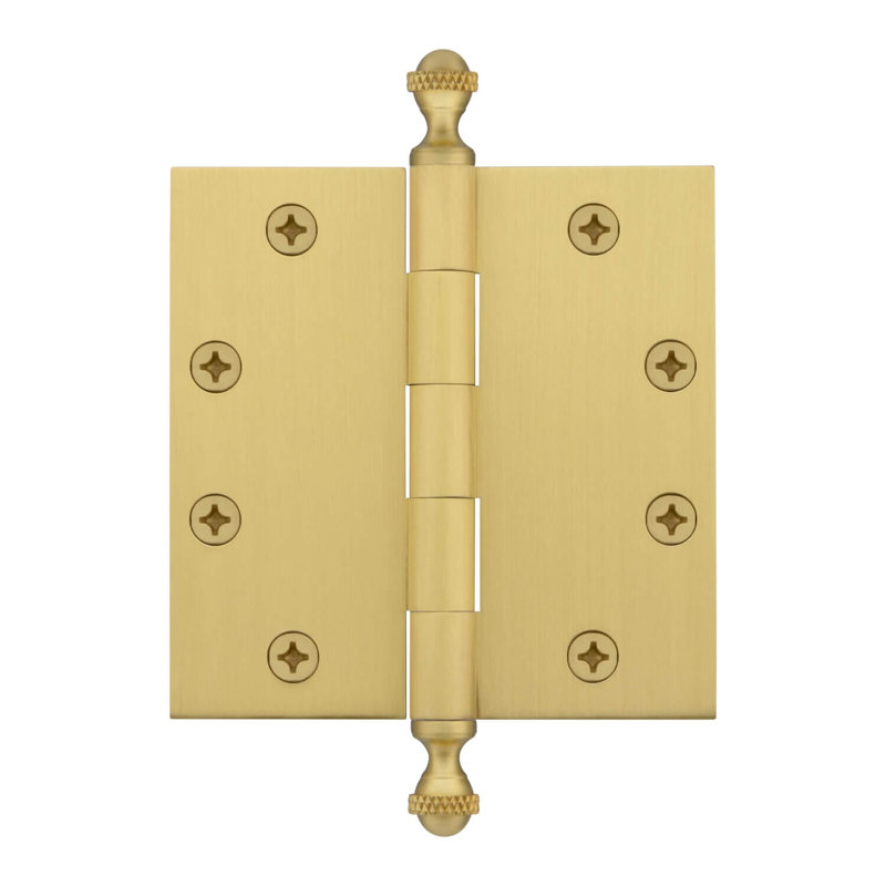 4.5'' x 4.5'' Brass Butt Bearing Hinge