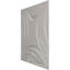 L 19 5/8 po x H 19 5/8 po Panneau mural décoratif 3D EnduraWall Savannah, brume métallique champagne universelle (couvre 2,67 pieds carrés)-123525817