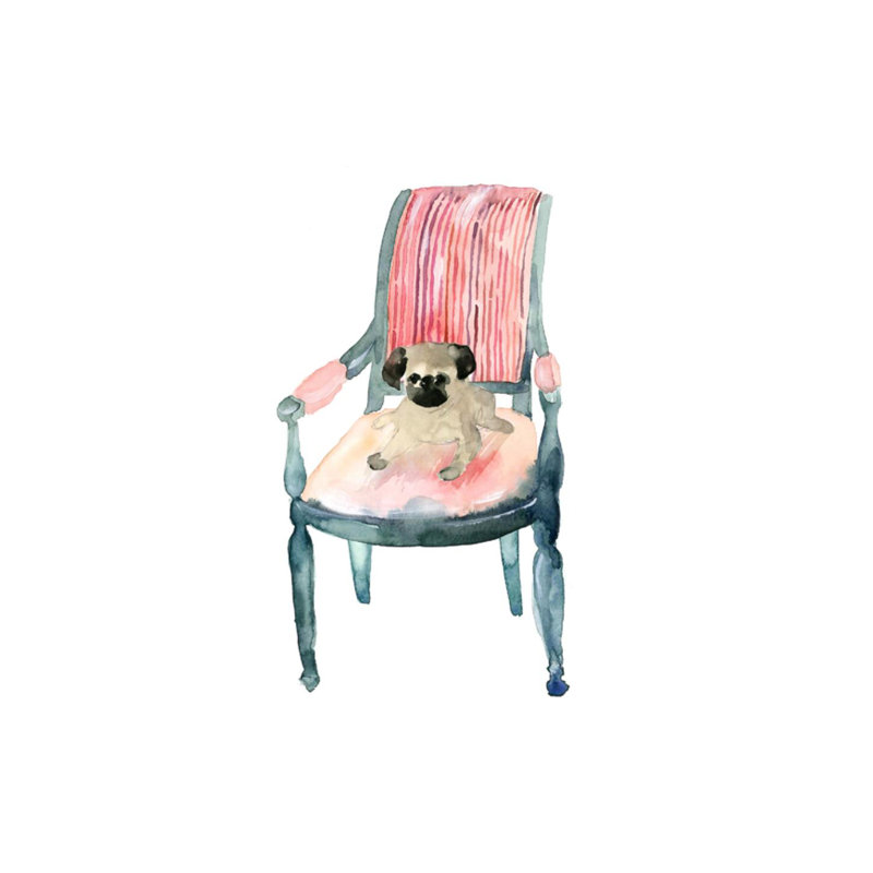 Cozy Afternoon I Print by Michelle Bennett, 30" H x 24" W x 1.5" D, Plexi