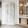 Piedmont 38" W x 38" D x 79" H Hinged Frameless Shower Enclosure with 3/8  Clear Glass&Base