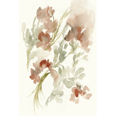 «Abstracting Flowers II» par Jennifer Goldberger - peinture sur toile tendue